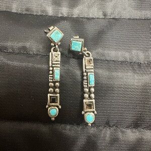Barse 925 Silver & Turquoise Earrings